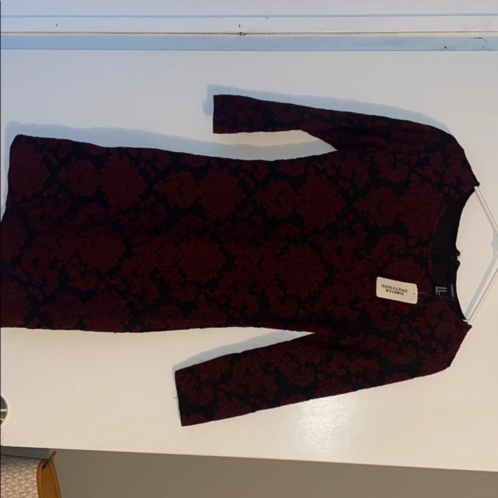 Forever 21 women’s burgundy dress.